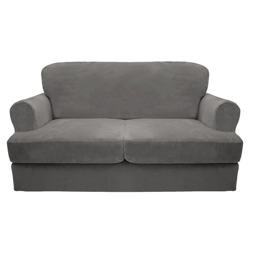 3piece velvet sofa cover set - 3piece,