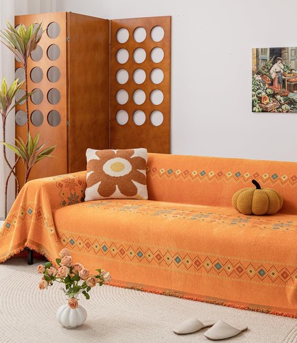 Boho chenille couch - boho,