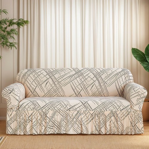 Printed loveseat cover easy - printed,