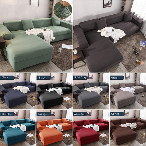 Shaped sofa cover jacquard - l,