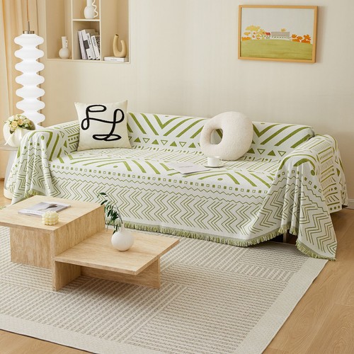 Bohemian couch cover chenille - couch,