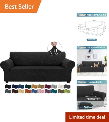 Jacquard stretch couch cover - stretch,