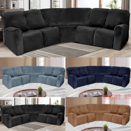 Velvet stretch sectional - stretch,