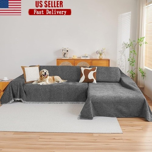 Chenille sofa covers set - covers, 2